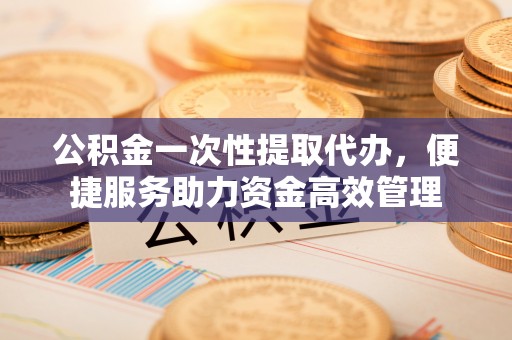 邹平公积金一次性提取代办，便捷服务助力资金高效管理
