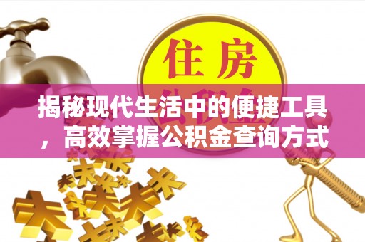 邹平揭秘现代生活中的便捷工具，高效掌握公积金查询方式